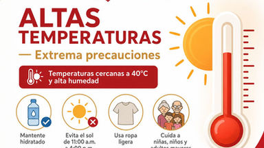 Exhorta Gobierno de Empalme a extremar precauciones ante las altas temperaturas