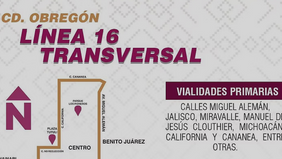 Gobernador Alfonso Durazo puso en marcha la nueva Línea 16 Transversal en Ciudad Obregón
