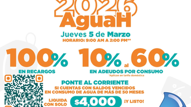 Realizará Agua de Hermosillo Jornada de Descuentos este 5 de marzo en Parque “CRECES” Villas del Mar
