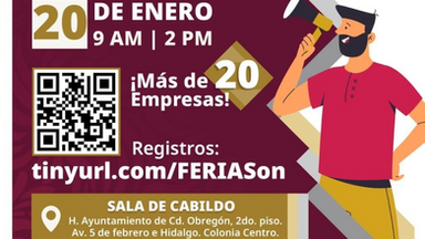 Cajeme será sede de la Primera Feria de Empleo 2026