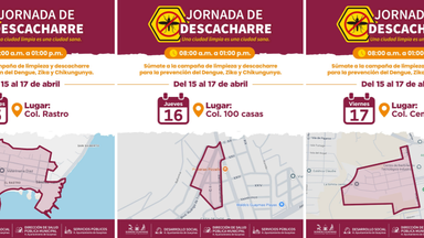 Mantiene el Ayuntamiento de Guaymas jornada de descacharre en colonias