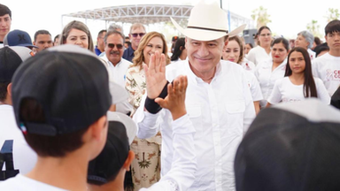 Gobernador Durazo y sector minero entregan Unidad Deportiva para niñas, niños y jóvenes del Río Sonora