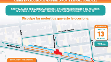 Iniciará Ayuntamiento de Hermosillo rehabilitación de crucero de Periférico Norte e Israel González