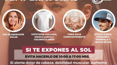 Reitera Gobierno de Sonora recomendaciones ante calor extremo: Secretaría de Salud