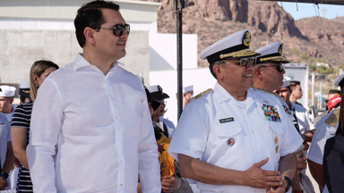Secretario de Gobierno representa al Gobernador Alfonso Durazo en eventos de la Marina en Guaymas