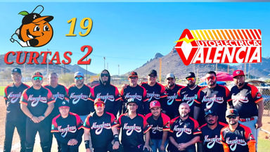 Gran ofensiva de Naranjeros en la victoria sobre Curtas en beisbol veteranos