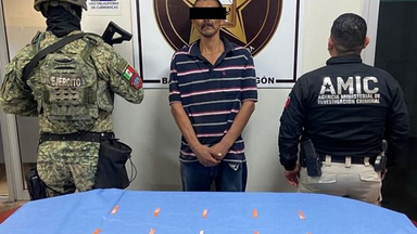 Operativo coordinado asegura droga y detiene a un probable narcomenudista