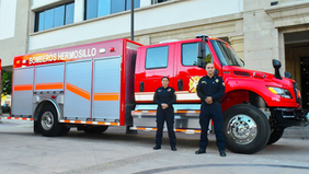 Refuerza Toño Astiazarán equipamiento de bomberos con cuatro unidades nuevas