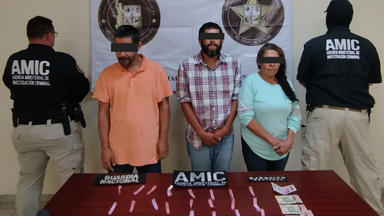 Cateo en San Luis Río Colorado deja tres detenidos y aseguramiento de droga