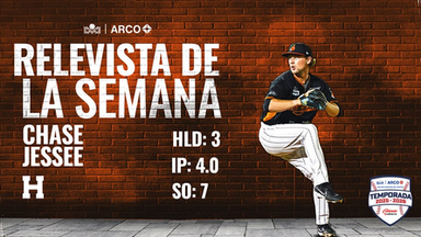 Chase Jessee gana el premio a Relevista de la Semana