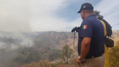 Gobierno de Sonora reforzará el combate al incendio forestal en Bavispe