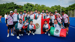 Con 3 sonorenses, México obtiene el bronce en hockey varonil de JCC