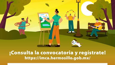 Invita IMCA a participar en la octava etapa de Parque al Arte en Hermosillo