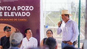 Gobierno de Sonora fortalece acceso al agua potable con obra hidráulica en Molino de Camou