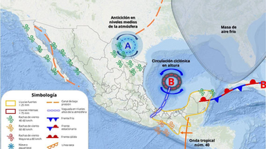 Se aproximará nuevo frente frío al noroeste del país