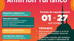 Continúa convocatoria de Anfitrión Turístico de Hermosillo disponible hasta el 31 de agosto