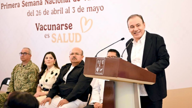 Encabeza Gobernador Durazo inicio de la Primera Semana Nacional de Vacunación 2025 “Vacunarse es Salud”