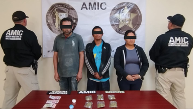 Tres personas y narcótico fue asegurado en cateo realizado por AMIC-DEFENSA-Guardia Nacional