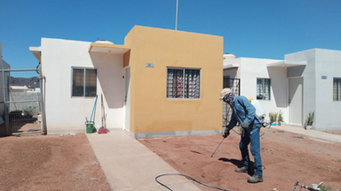 Atiende Ayuntamiento de Guaymas reportes vecinales con jornada de fumigación en Pradera Dorada