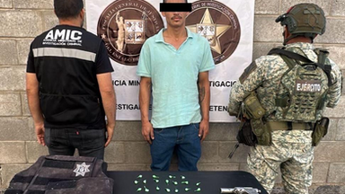 Capturan AMIC y DEFENSA a presunto narcomenudista en colonia Las Amapolas en Hermosillo