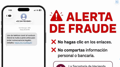 Alerta Secretaría de Hacienda por mensajes falsos sobre supuestos adeudos e infracciones