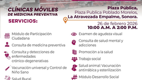 Llevarán jornada de salud colectiva al poblado Morelos
