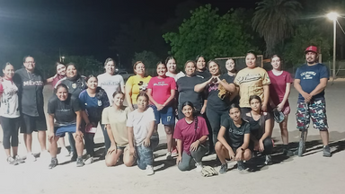 Lleva Ayuntamiento de Empalme clínicas de sóftbol al ejido San Fernando