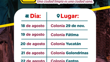 Promueve el Ayuntamiento de Guaymas jornada de descacharre del 18 al 22 de agosto