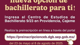Ofrece Gobierno de Sonora nueva opción de bachillerato en Cajeme: SEC