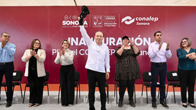 Gobernador Durazo transforma la educación de estudiantes de Cananea con becas y nuevo plantel de Conalep
