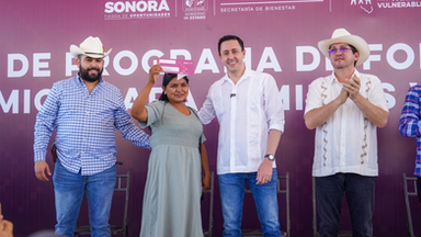 Beneficia Gobernador Durazo a 4 mil 500 familias del sur de Sonora con programa de Fortalecimiento Económico