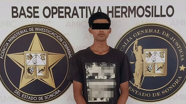 Capturan y vinculan a sujeto por robo con violencia cometido con machete en Hermosillo