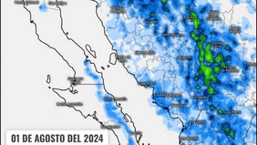 Se mantiene el pronóstico de lluvias para Sonora