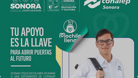 Gobierno de Sonora promueve la campaña “Mochila Llena: Educando CONAmor”: Conalep