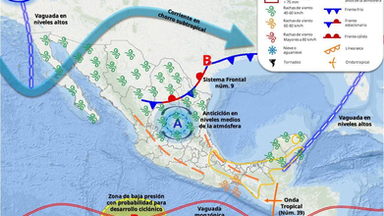 Aproximación de dos nuevos frentes fríos generarán descenso en las temperaturas en Sonora