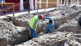 Supervisa Sidur avance de obras de rehabilitación en calles del Centro Histórico y Cívico de Hermosillo
