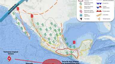 Pronóstico del tiempo para este jueves en Sonora