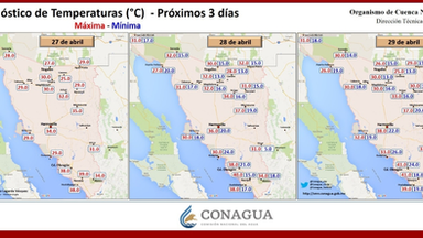 Pronostica CEPC tardes calurosas y sin posibilidad de lluvia en el inicio de esta semana en Sonora