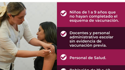 Garantiza Gobierno de Sonora abasto suficiente de la vacuna triple viral
