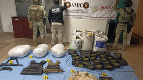 Operativo Conjunto asegura droga y armamento en Ciudad Obregón
