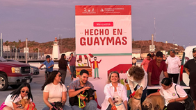 Realizan Mercadito Hecho en Guaymas y pasarela de adopción canina