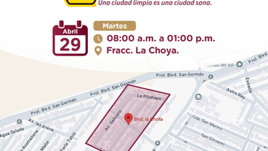 Tendrá fraccionamiento La Choya jornada de descacharre 