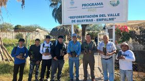 Recibe Ayuntamiento de Empalme arbolitos en donación por parte del CBTA 132