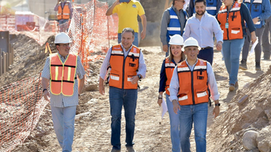 Destaca Toño Astiazarán calidad y seguridad en obra de paso desnivel de Colosio y Solidaridad