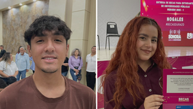 Estudiantes nogalenses agradecen a Gobernador Durazo por entrega de beca Sonora de Oportunidades
