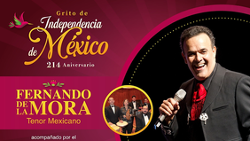Programa oficial del Grito de Independencia en Guaymas, se presentarán Fernando de la Mora y el Trío Los Panchos