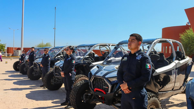 Sonora fortalece seguridad fronteriza con la entrega de 34 patrullas por parte de INL