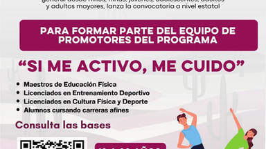 Llaman a integrarse al programa ‘Si me activo, me cuido’; inscripciones continúan abiertas