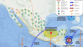 Efectos de monzón mexicano ocasionarán tormentas eléctricas con lluvias fuertes en Sonora