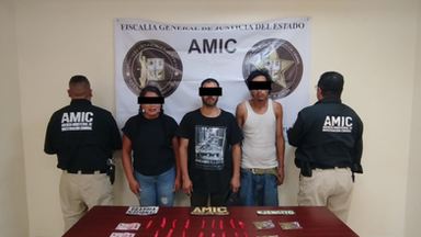 Aseguran a tres personas en cateo por narcomenudeo en San Luis Río Colorado